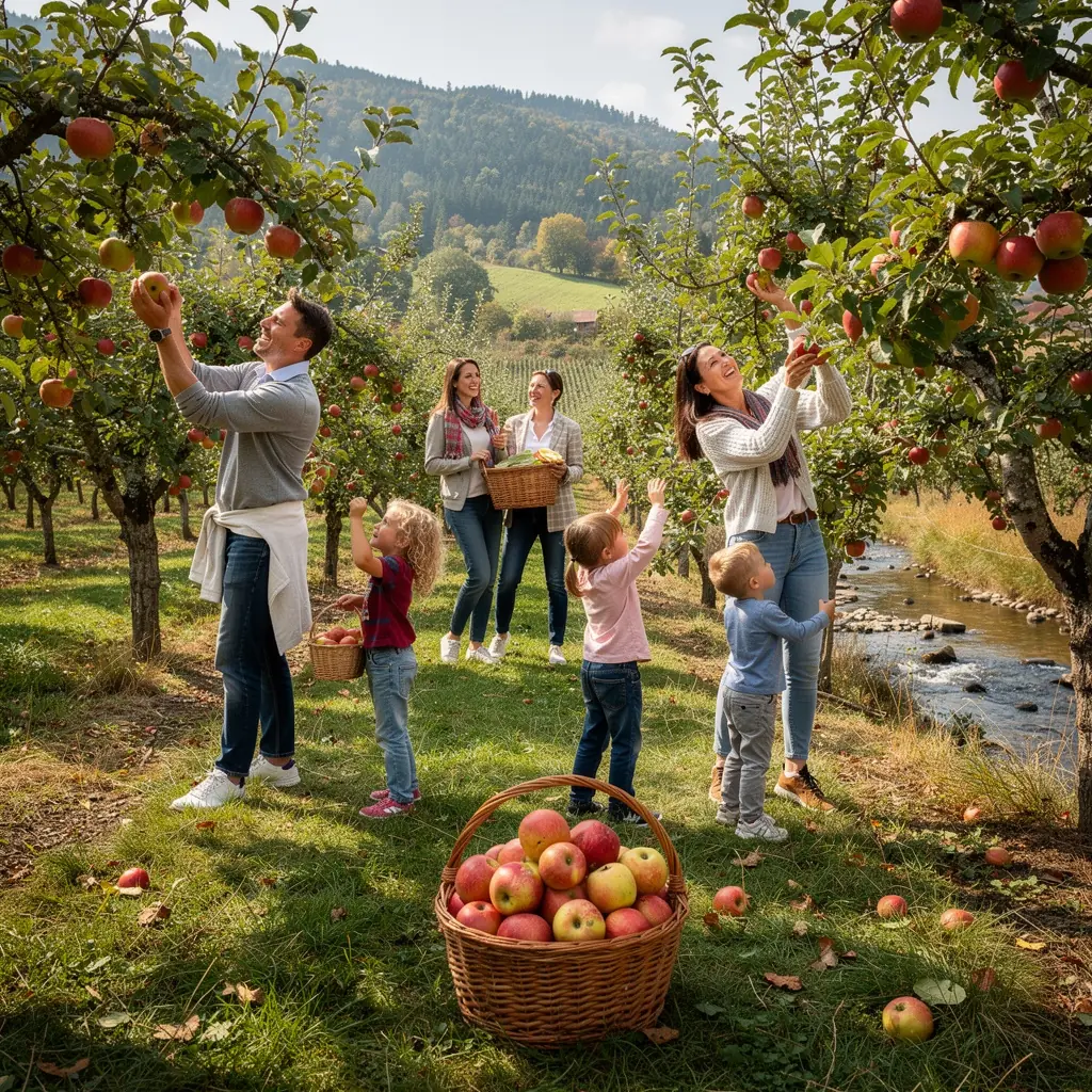 An aerial shot of terraced vineyards overlooking a tranquil valley, celebrating Slovakia's pastoral beauty.